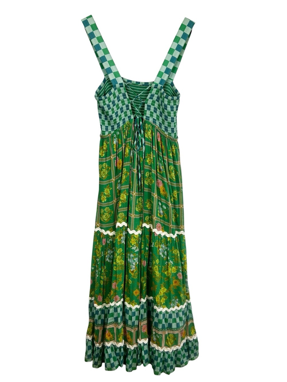 Spell Flora Strappy Maxi Dress in Citrus Crush Women's Size Medium - Picture 7 of 7